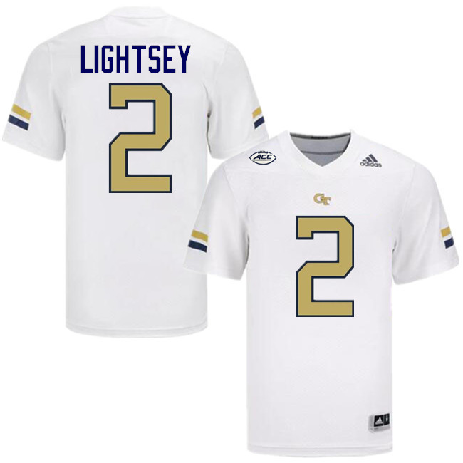 E.J. Lightsey Georgia Tech Jerseys,Georgia Tech Yellow Jackets College Football Uniforms-White